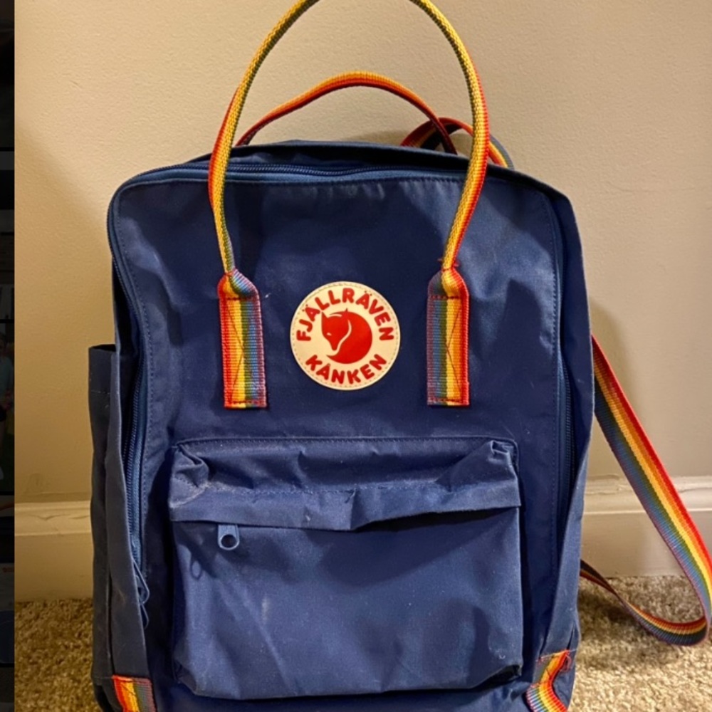 fjallraven mini kanken blue rainbow